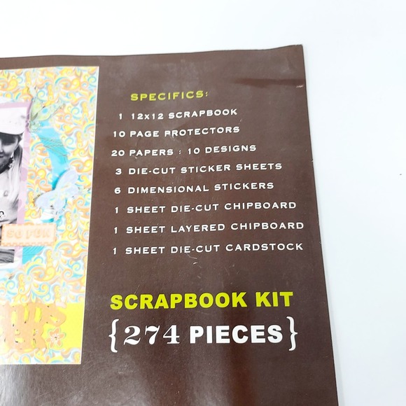 NEW Scrapbook Album & Kit - 274 Pieces - Picture 5 of 6